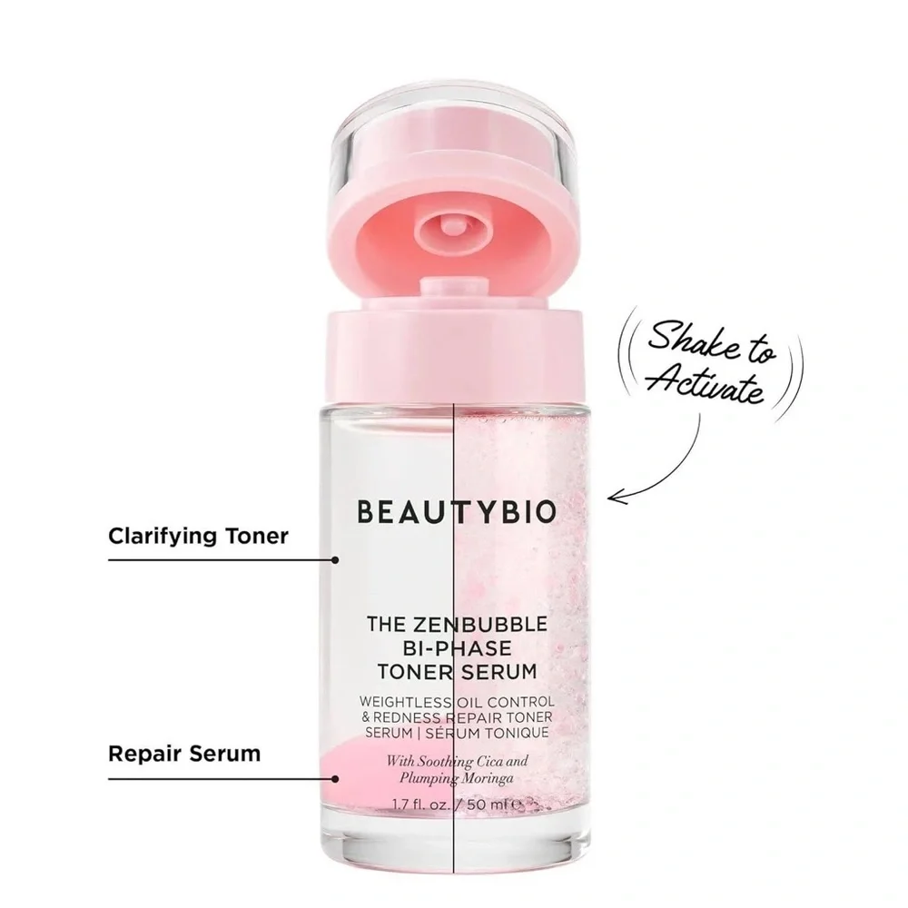 🎀 BeautyBio The ZenBubble Bi-Phase Toner Serum 50 mL | Brand New in Box